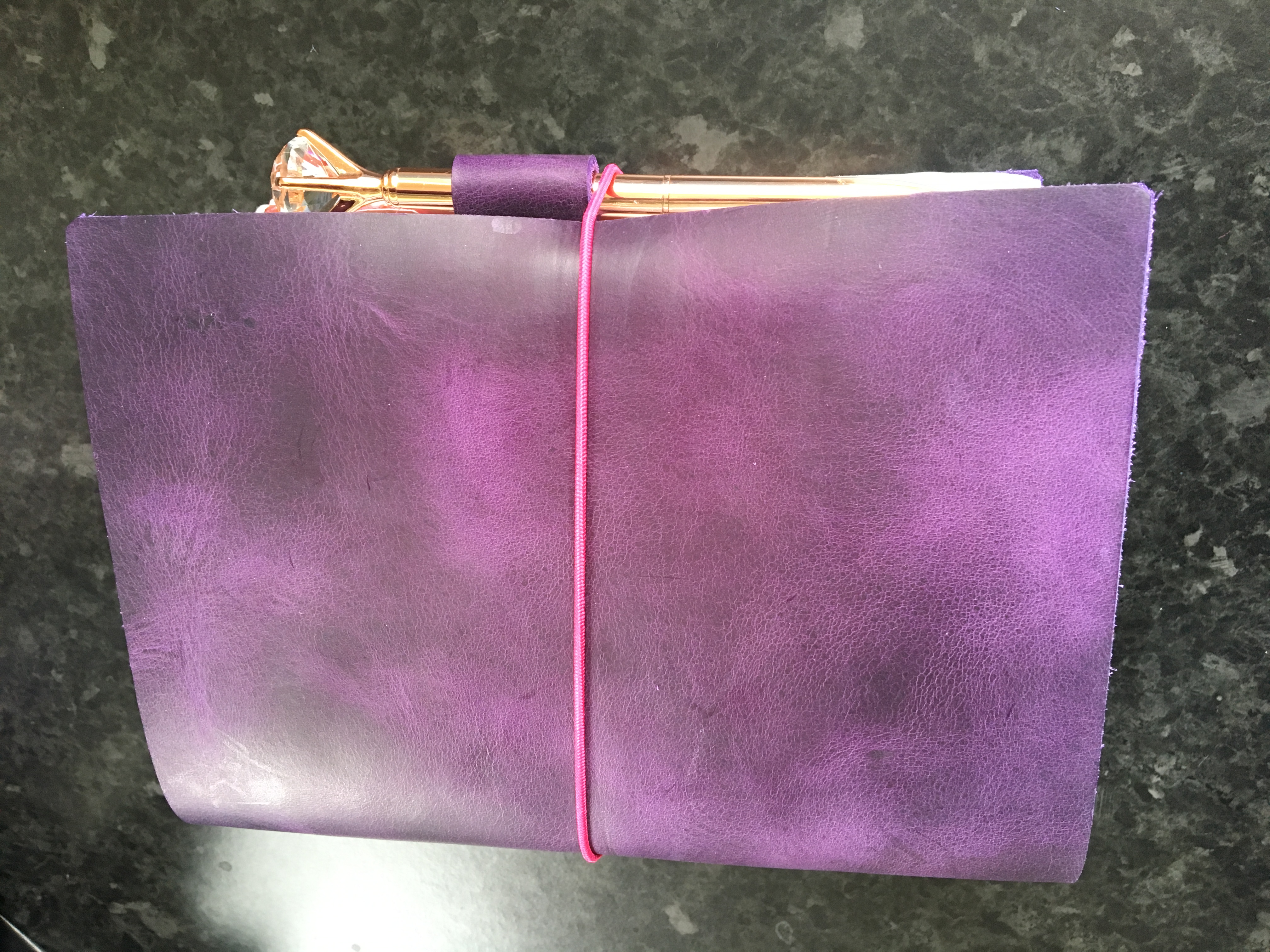 Purple DIY Travellers Notebook