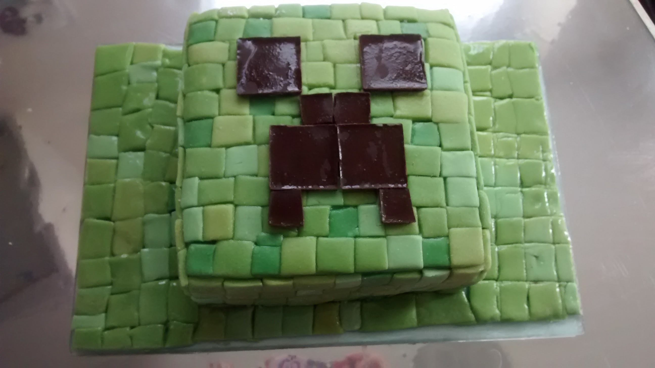 Minecraft Creeper Cake